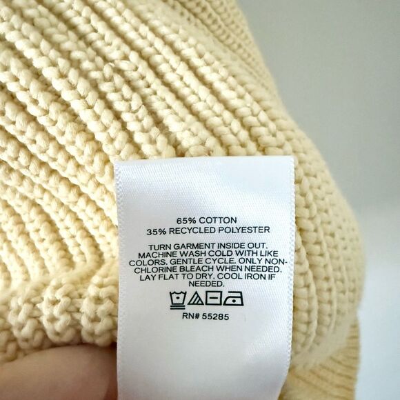 Express Knit Cotton Blend Tank in Light Yellow Size M - Picture 4 of 5